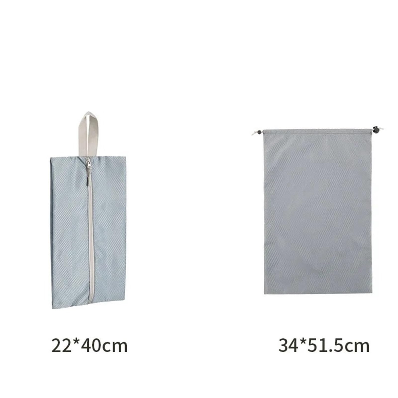 Borsa da viaggio con cubi di imballaggio comprimibili, pieghevole, impermeabile, in nylon, portatile, organizer for borsa e bagaglio Organizer per valigie(Gray)
