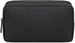 Electronics Organizer Travel Case, Travel Bag Cable Organizer for Essentials, Tech Pouch Accessories Carry Storage for Cord, Phone, Cables, USB Flash Drive, Daily Items, Black, Large