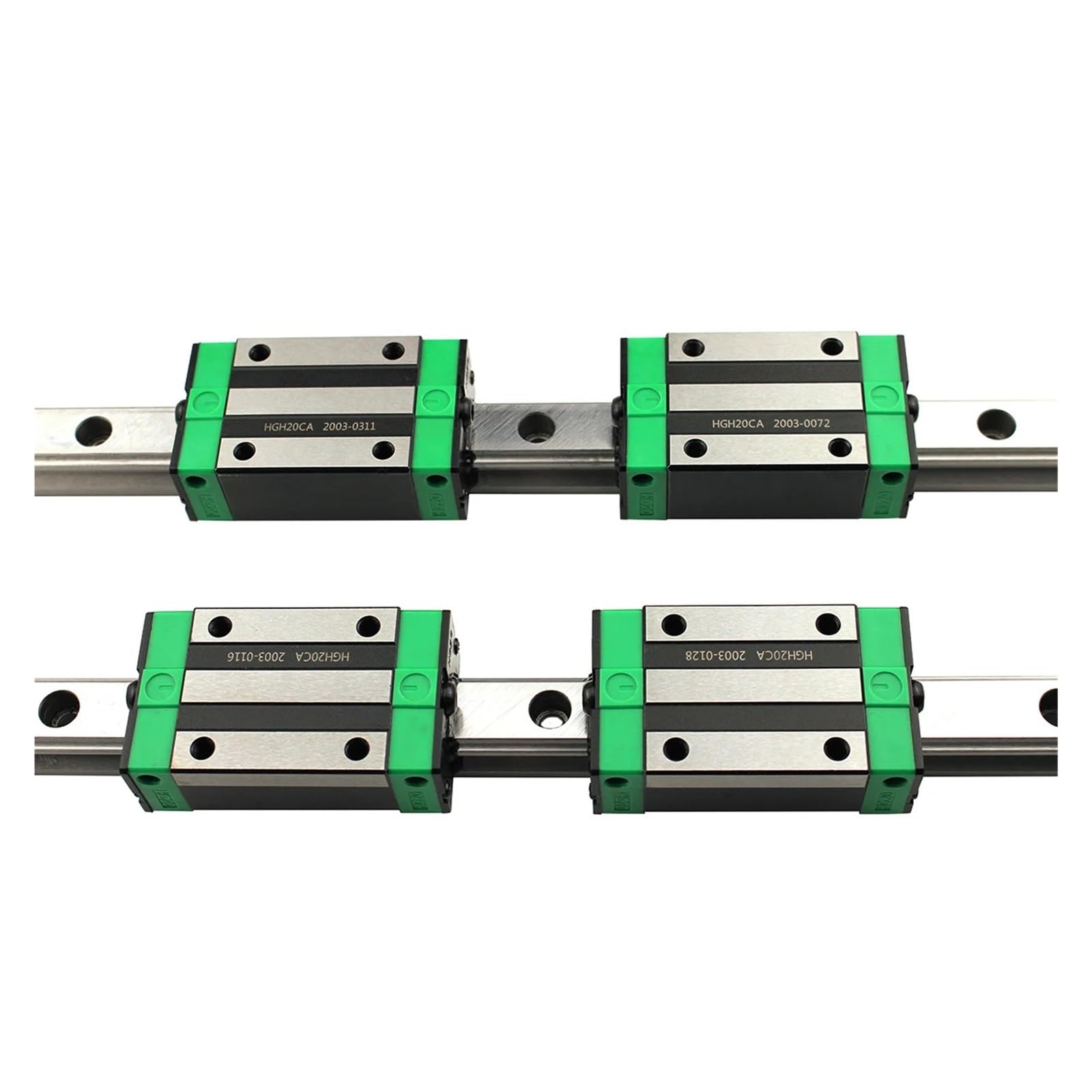 Linear Rail, Linear Sliding Gide 2PC HGH30CA Square Linear Guide Rail 100-1100mm +4PCS Slide Block Carriage HGH30CA(900mm)