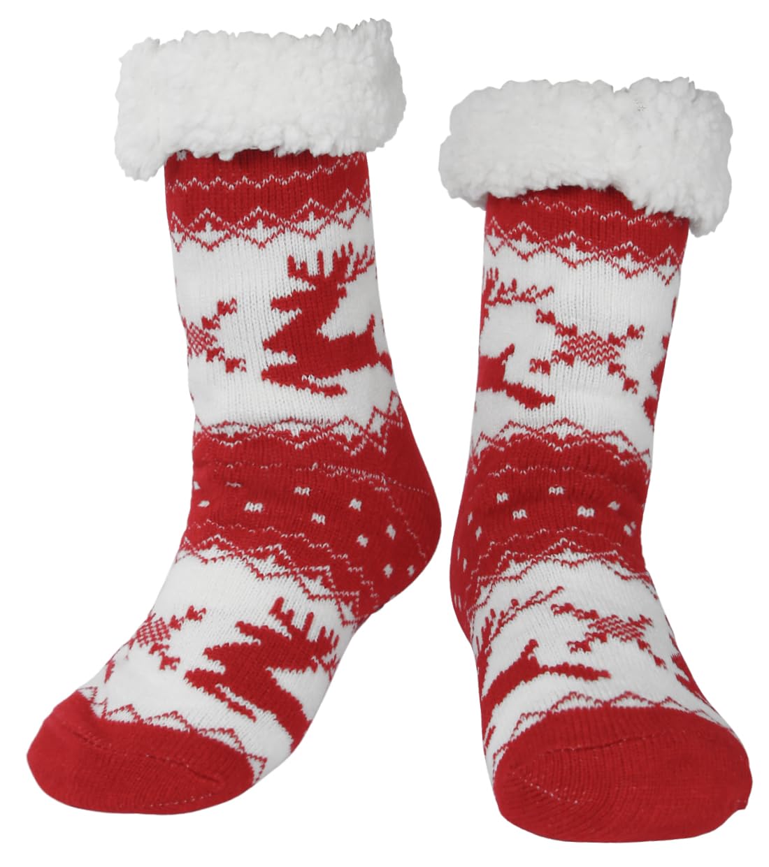 Slipper Socks for Women with Gripper Thick Fuzzy Christmas Gift