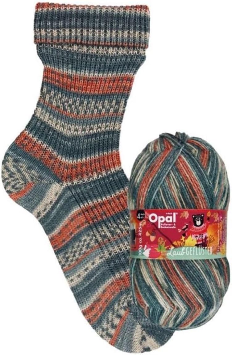 4-Ply Sock Yarn, Leaf Whispers Collection (11255 - Wildschweingrunzen)