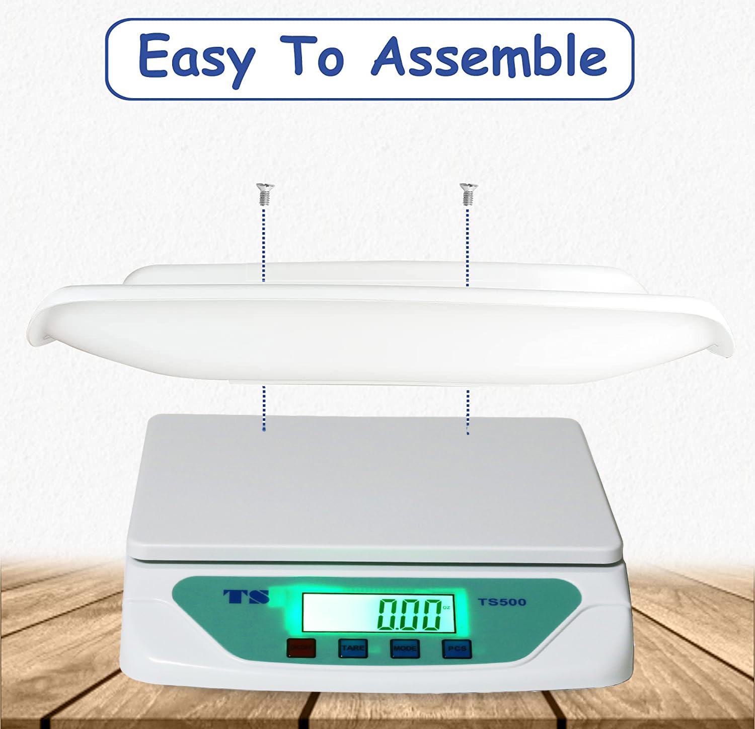 ACU-CHECK Baby Weighing Scale with Tray for Newborn Baby infants & Toddler upto 30 Kg Capacity Weight Machine Scale for Hospitals,Home,Nursing (White) (Baby_Scale_TS500-White) - Image 2 thumbnail