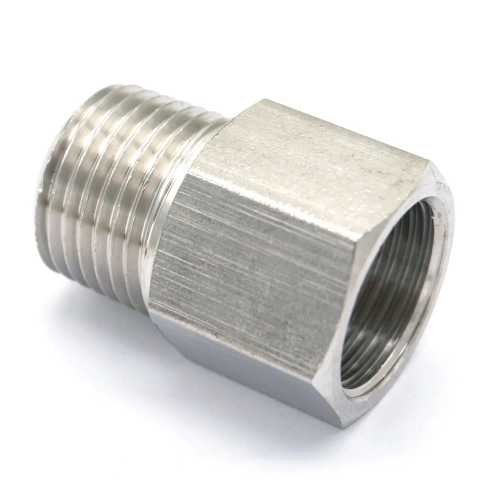Fopure Women's One Color 304 Stainless Steel Pipe Fitting Connector M14x1.5mm Metric To 1/4" Bsp Male Threaded 250Bar