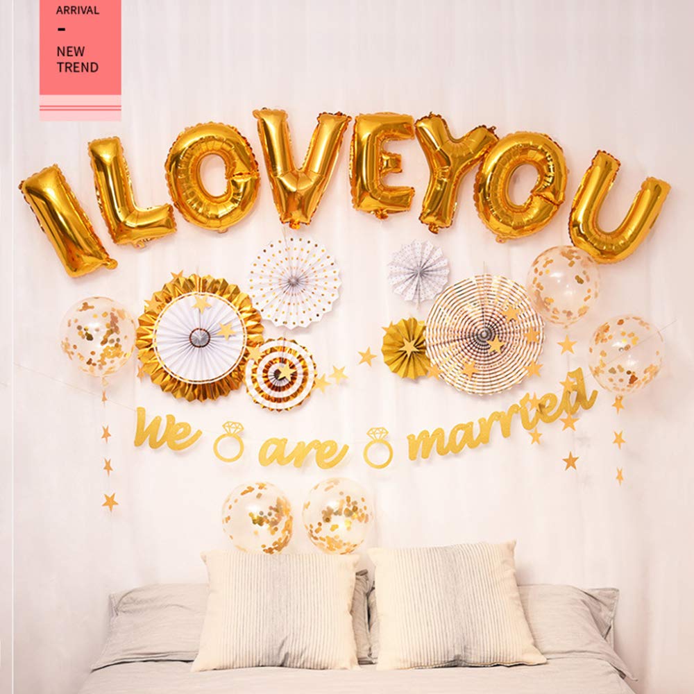 Kit de globos for fiesta de bodas de cumpleaños, decoraciones, 6 piezas de abanicos de papel colgantes, decoraciones de abanicos de papel tisú, decoraciones de arcoíris, papel colgante, decoraciones d