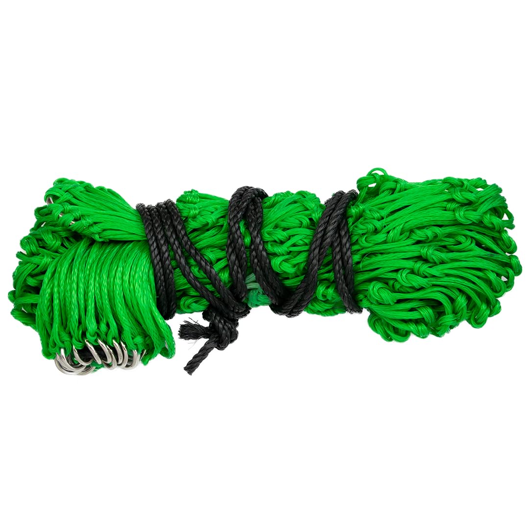 GS Equestrian 50" Haynet โ Small Hole (2") Slow Feed Hay Net for Horses โ Durable HDPE, 22 Rings, Reduces Waste for Stable, Field & Travel (Green, 50")