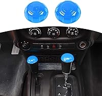 Vista 8 de RT-TCZ for Wrangler JK Gear Shift Knob Trim Cover for Jeep Wrangler JK JKU 2011-2017 Red Interior Accessories 2pcs