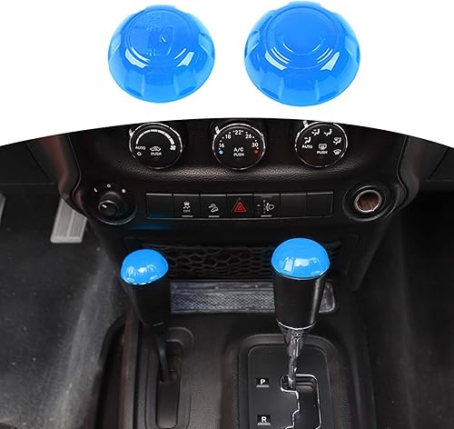 Vista 8 de RT-TCZ for Wrangler JK Gear Shift Knob Trim Cover for Jeep Wrangler JK JKU 2011-2017 Red Interior Accessories 2pcs