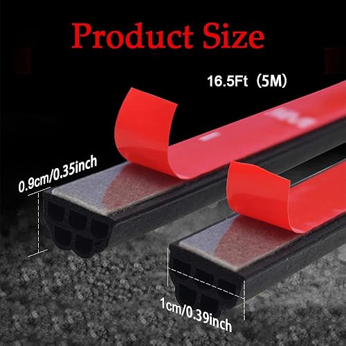 Miniatura 2 de Tira de sellado de puerta de automóvil, tira de sellado impermeable para automóvil, aislamiento de ruido, protector de borde de puerta de automóvil,