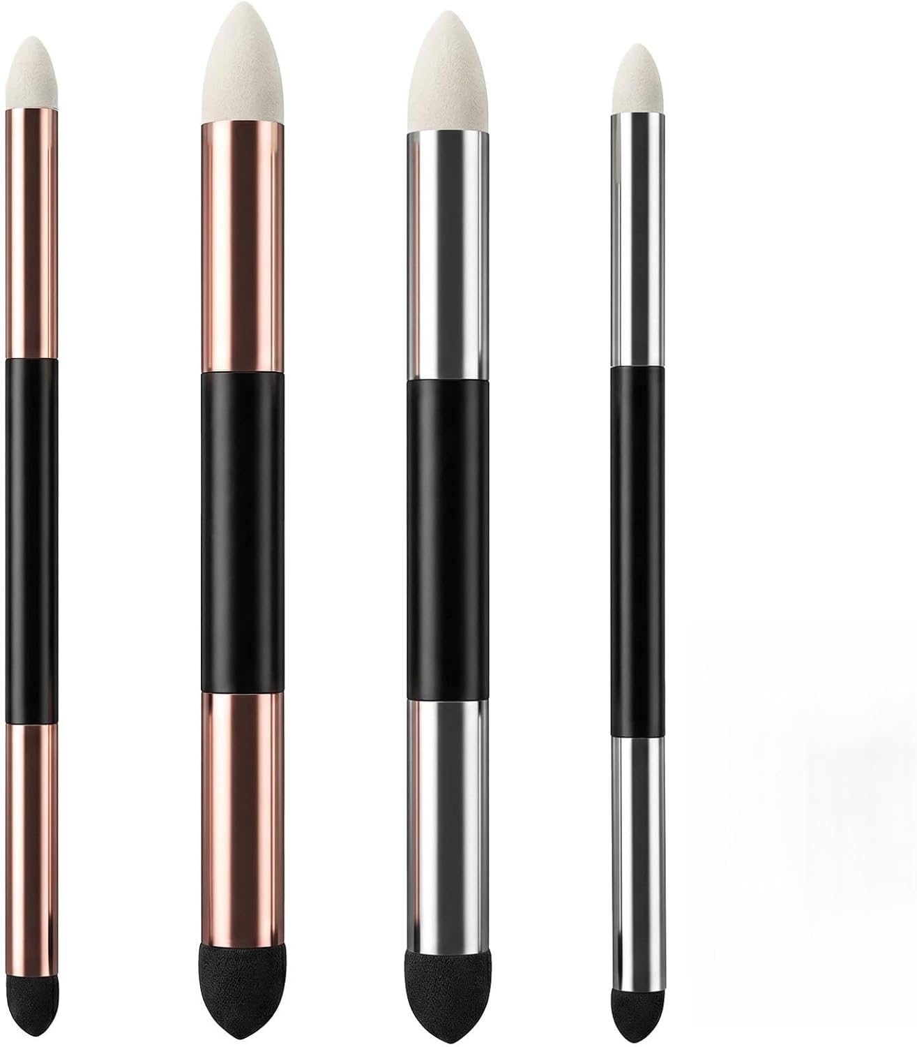 4pcs Oil Pastel Blending Tools Reusable Dual Tip Oil Pastel Blender Washable Sketch Rubbing Artist Blending Sponge Pen for Detail Correcting Lightening & Highlight Shadow