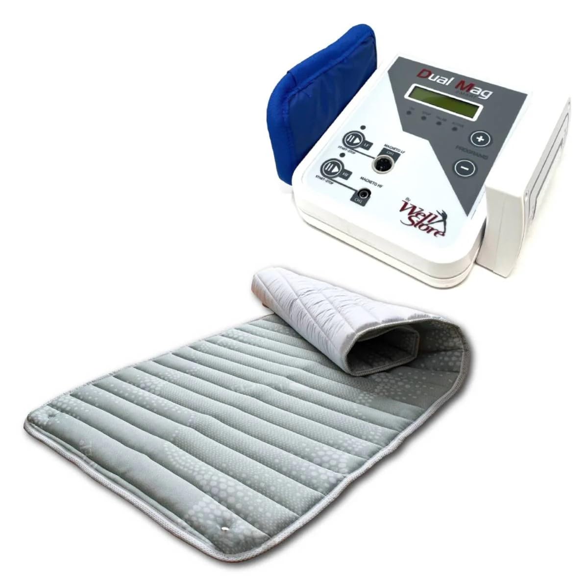 Dual Mag Smart + Matelas double magnétothérapie CEMP haute et basse fréquence, 2 canaux indépendants, 92 programmes, appareil médical portable
