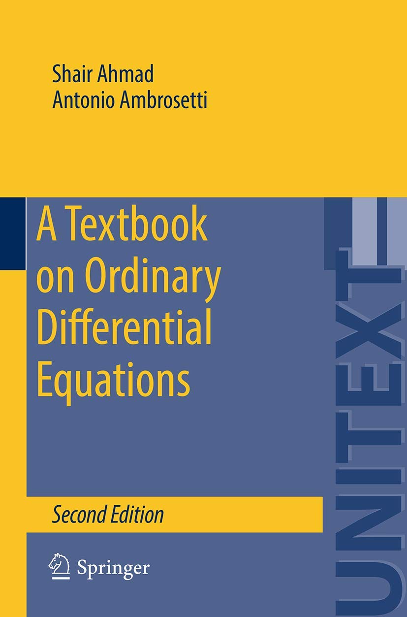 A Textbook on Ordinary Differential Equations: 88 (UNITEXT)