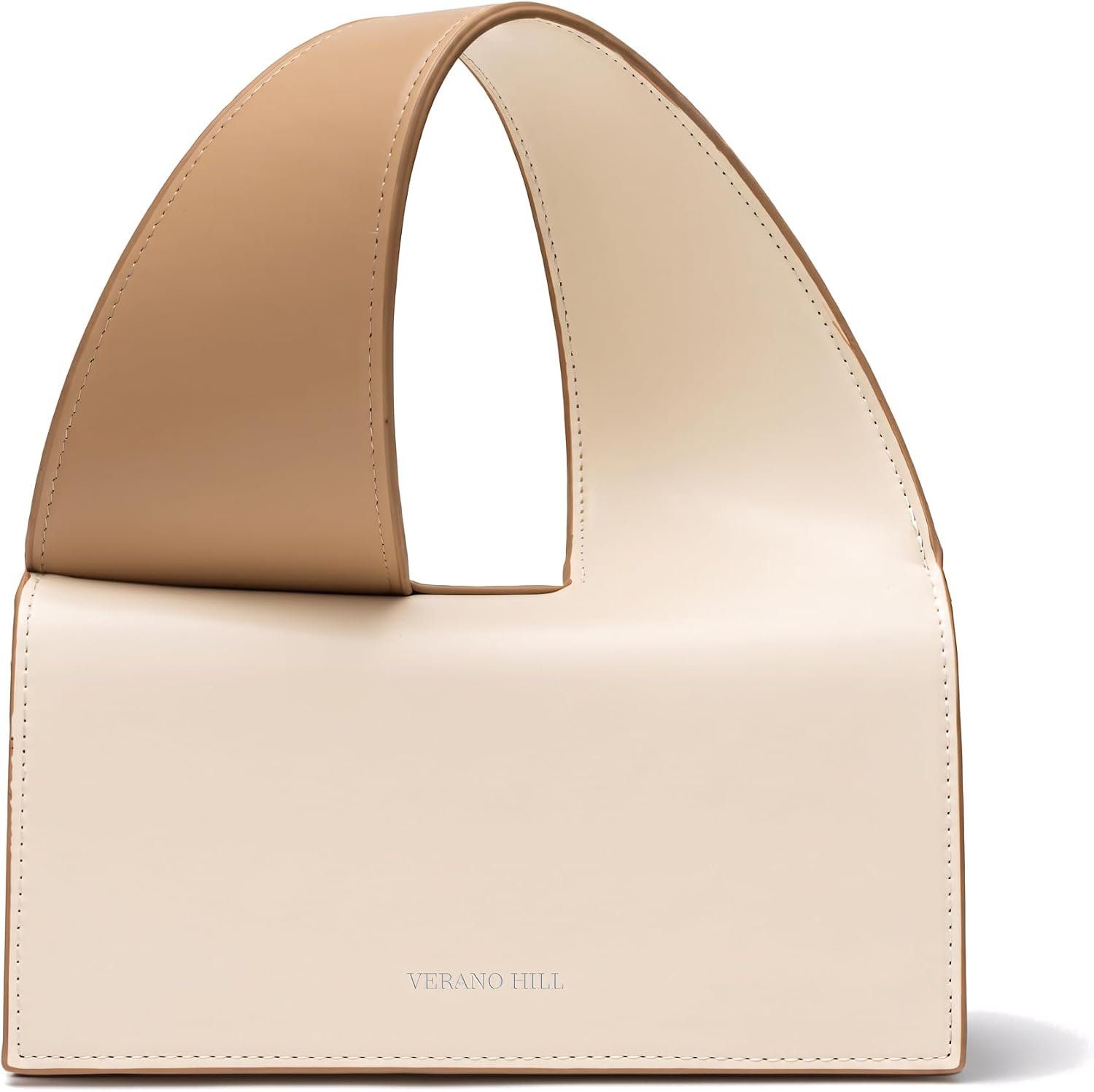 Verano Hill Jeannette Handbag for Women – Chic Vegan Leather Purse with Two-Toned Handle, Stylish Bag for Everyday Wear