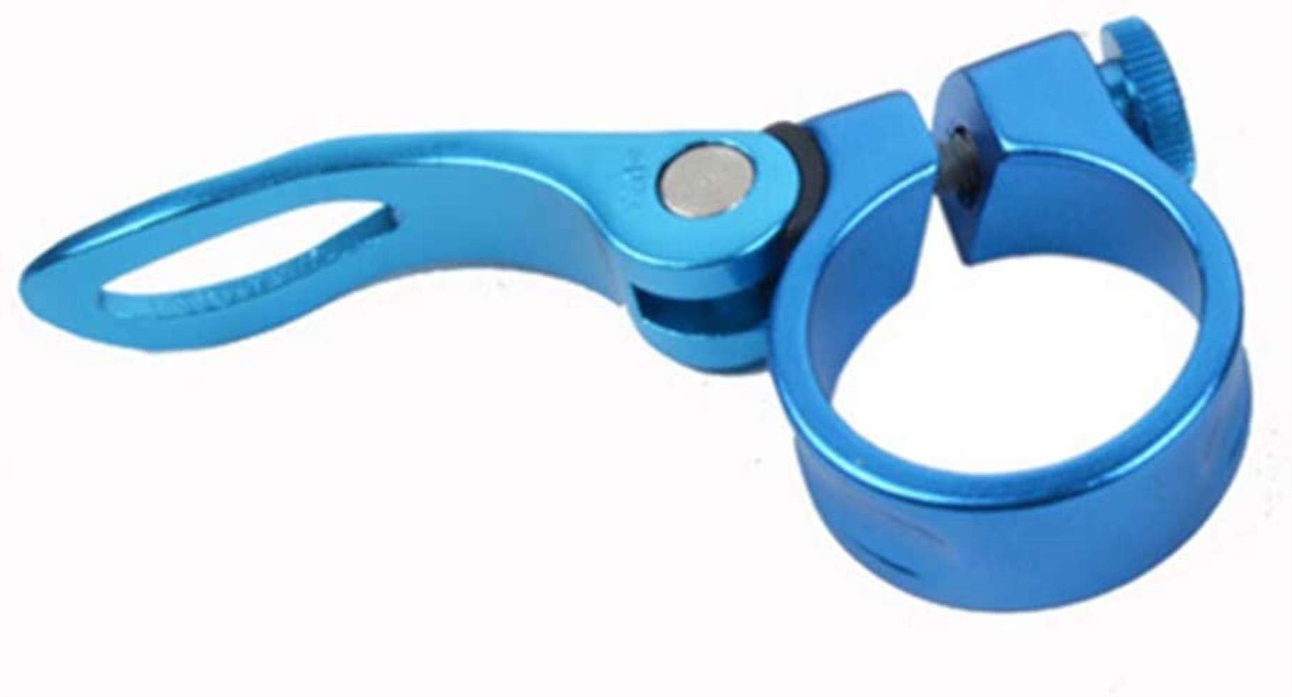 Solide Fahrrad-Schnellwechsel-Sattelstützenklemme Sattelschlauchclip aus Aluminiumlegierung Mountain Road Fixed Gear - 31,8 mm (Blau) Langlebig