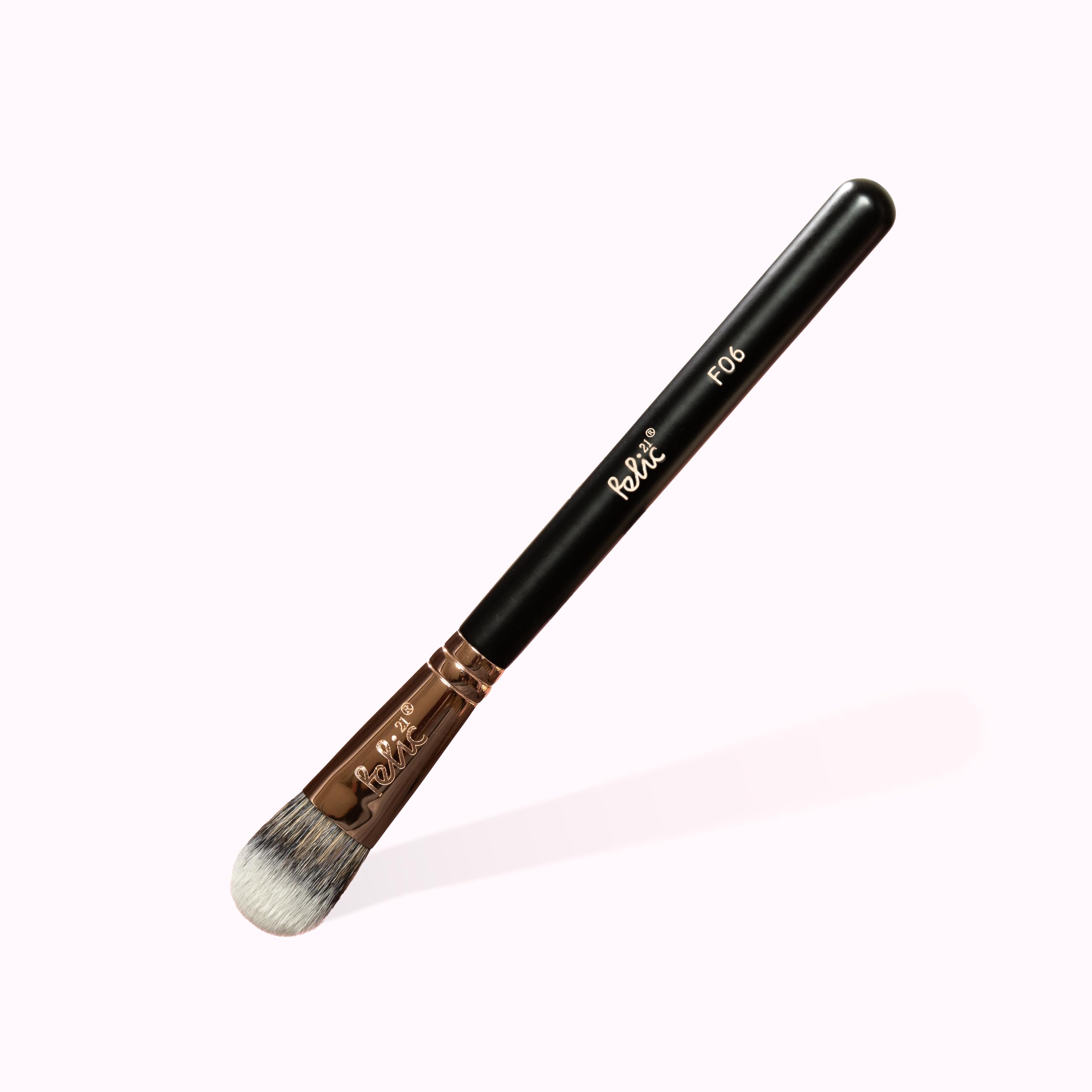 F06 Foundation Brush – Tapered Dense Brush for Liquid & Cream Foundation – Flawless Streak-Free Blending Makeup Brush-image-15