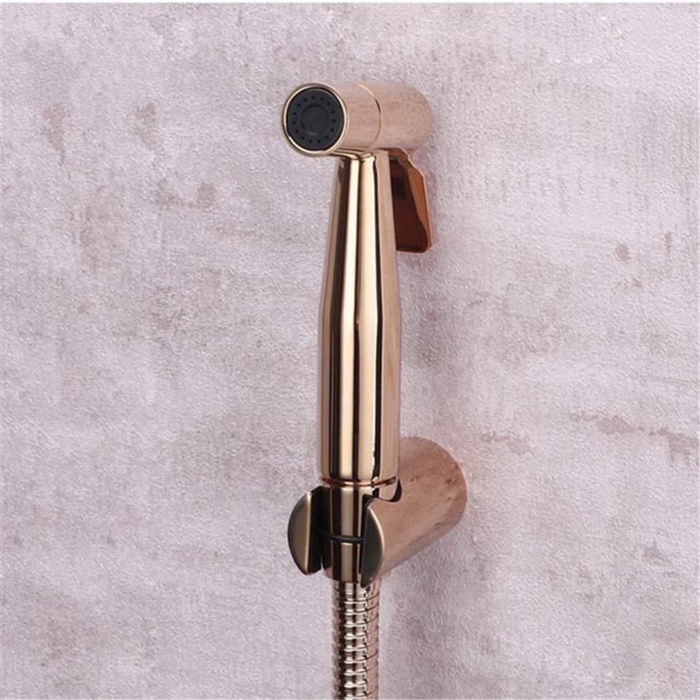 Kit di toilette per documentari di spruzzatura bidet portandosi Materiale in rame in oro o rosa shattaf Shower Ray Valve set di rubinetti a getto set di rubinetti, set di rubinetti bidet a LWX