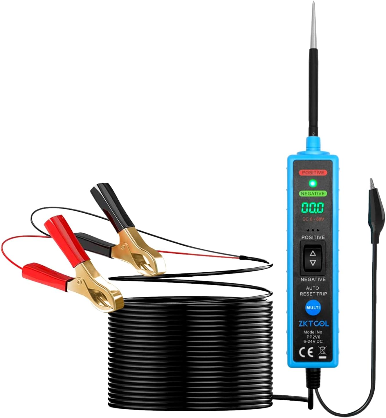 ZKTOOL LED Power Circuit Probe Automotive Electrical System Tester