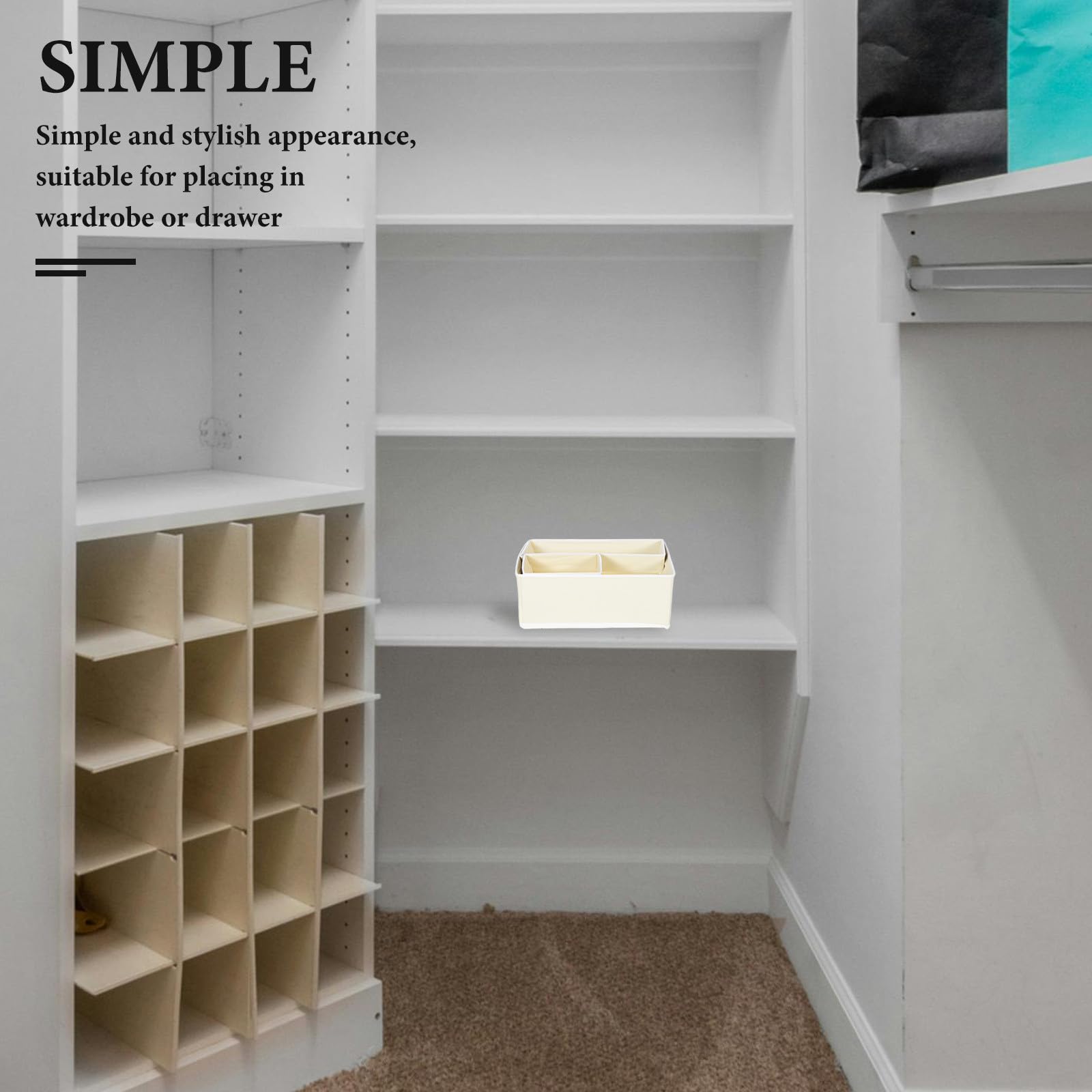 NUOBESTY Organizador de Cajones 12 Piezas Plegable para Ropa Interior