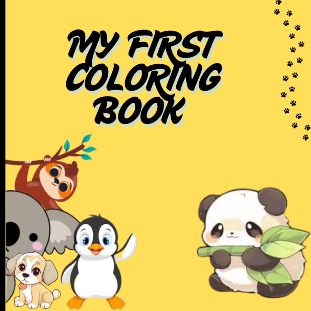 A Coloring Book Full Of Tenderness: Educational coloring pages with adorable animals for children aged 3 to 5.