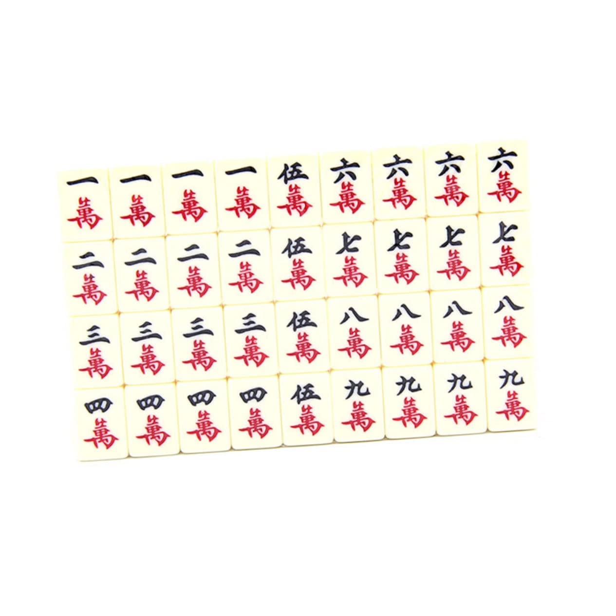 Portables Kleiner Mahjong Satz aus PVC, 1 Satz für Unterwegs | Chinesisches Brettspiel im Taschenformat, für Outdoor und Party, Kompakt Verpackt