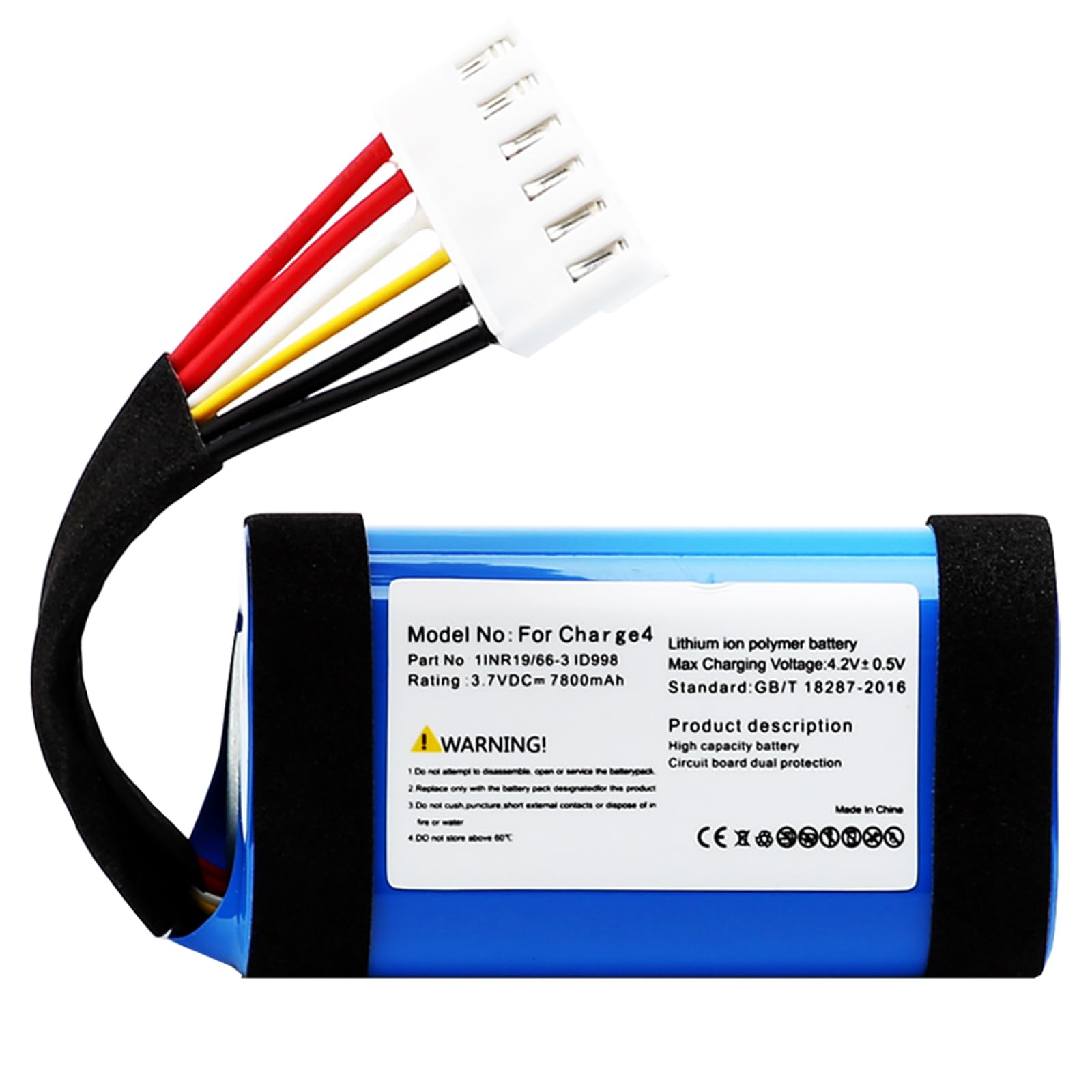 Adatto per batteria JBL Charge4 con albero d'urto 4 altoparlanti ID998 (3,7 V 7800 mAh Li Ion) Charge4 non è compatibile con Charge4Q