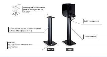 Amazon.co.jp: (Black) - KEF Performance Speaker Stand (Black