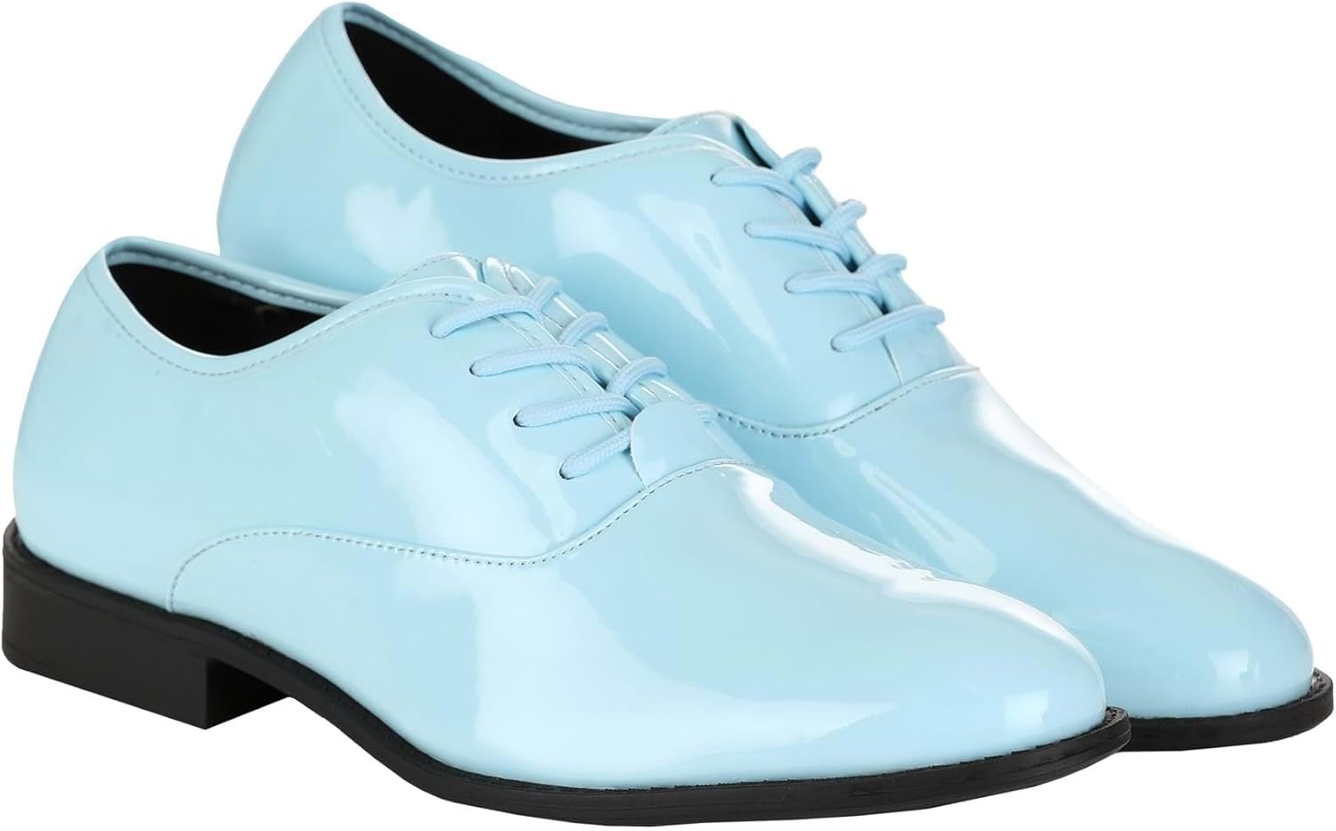 Fun Costumes Men's Shiny Orange & Powder Blue Tuxedo Shoes