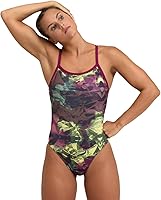 Vista 1 de Arena Traje de baño Performance Hero Camo Challenge Back para mujer