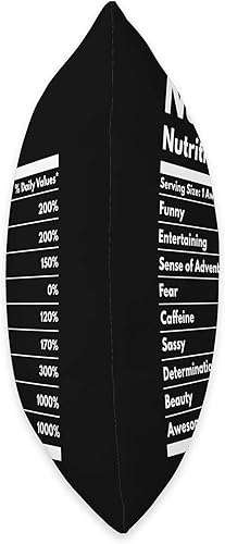 Miniatura 2 de That's My Name Co. Nova Nutrition Facts Gift - Almohada divertida con nombre personalizado, 16 x 16, multicolor