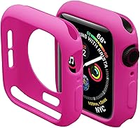Vista 34 de Miimall Funda compatible con Apple Watch de 1.77 pulgadas, funda delgada de poliuretano termoplástico antiarañazos, funda protectora para Apple