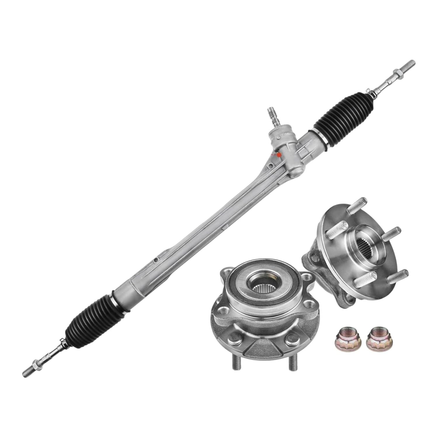 Replacement Parts for 3pcs Front Rack and Pinion&Hub Bearing Kit for Toyota RAV4 2013-2018 L4 2.5L Mod-A58PP-109509