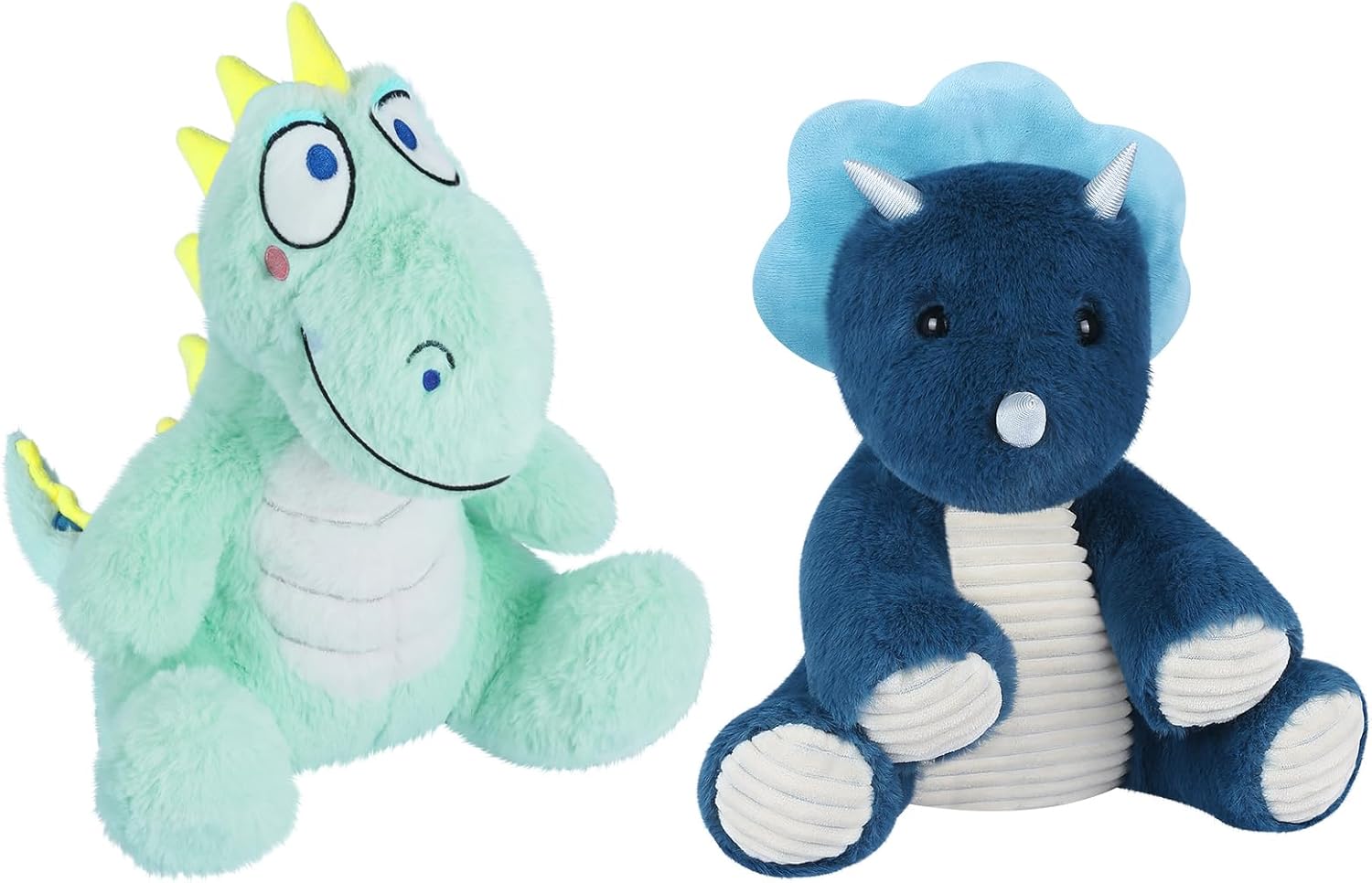 SuzziPals Microwavable Triceratops & Trex Dinosaur Stuffed