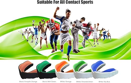 Miniatura 8 de Boil and Bite - Protector bucal con boquilla deportiva personalizada Tether DBT para fútbol, hockey, rugby, lacrosse (estuche de almacenamiento