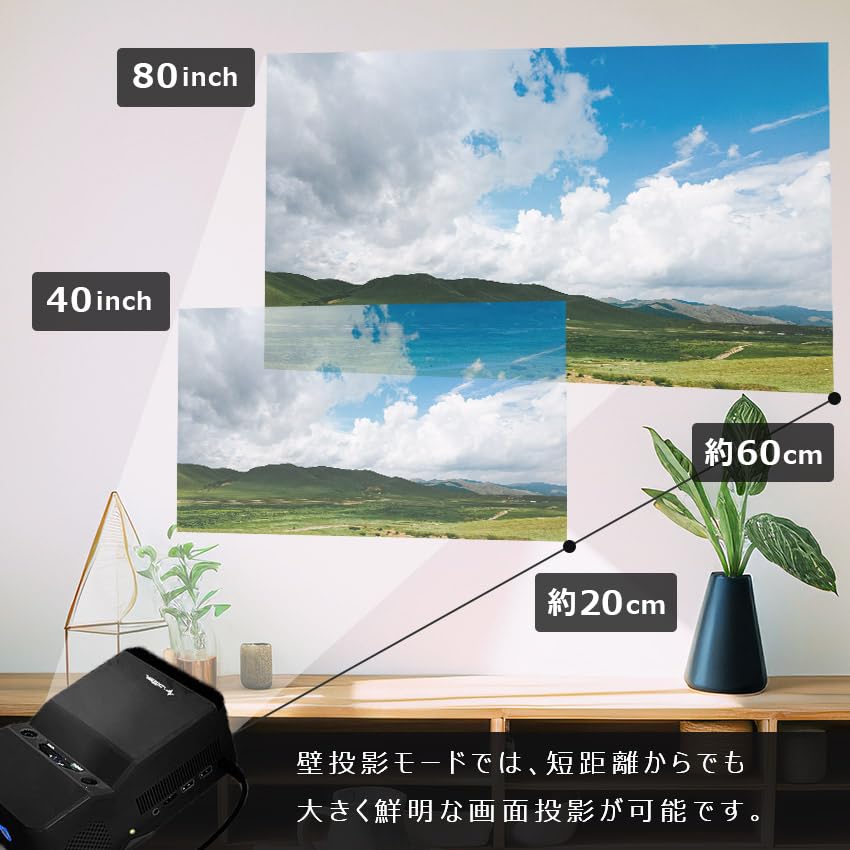 Amazon.co.jp: LOOZER 2WAY短焦点 プロジェクター SP01 : 家電＆カメラ