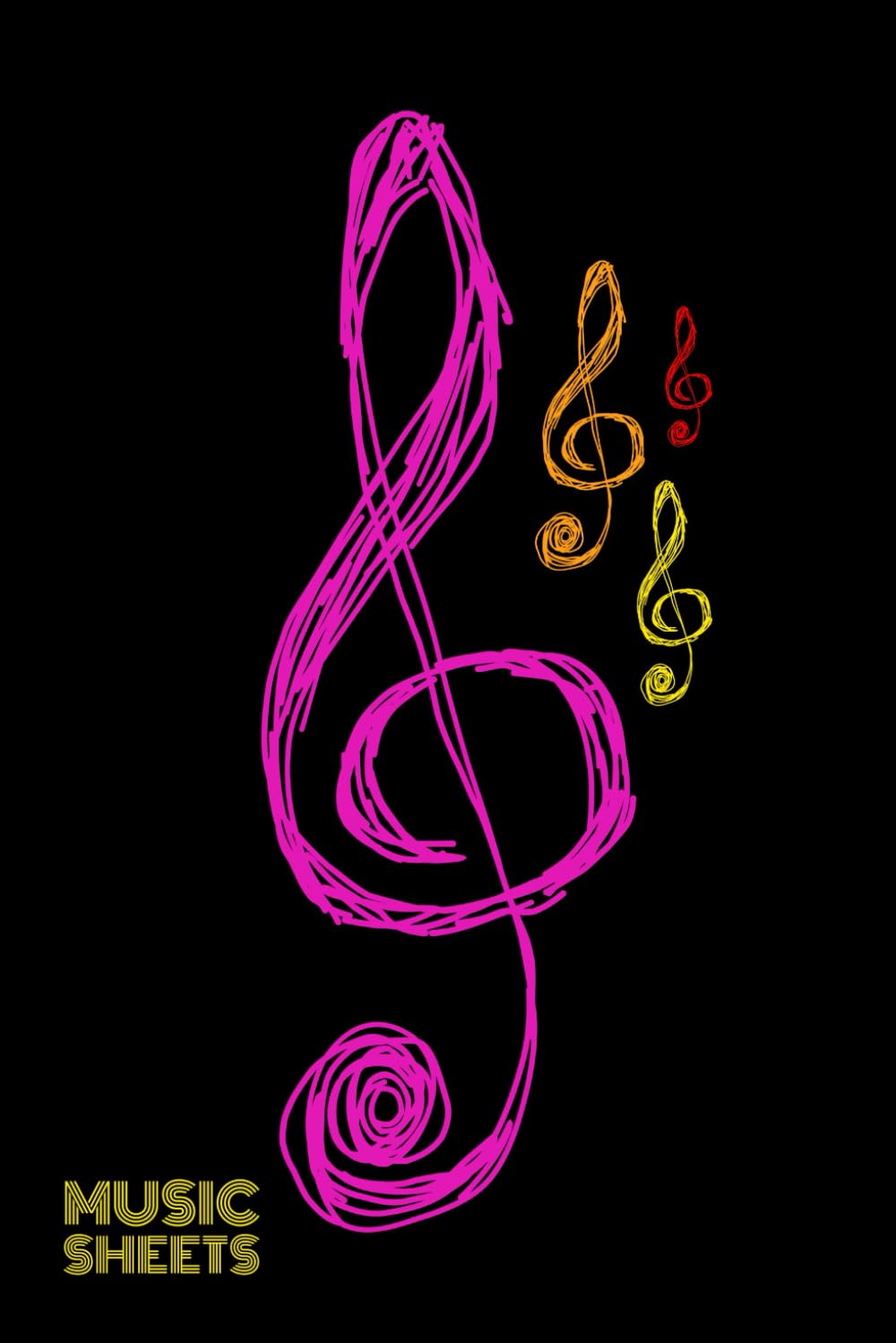 Clef de Sol Music Sheets cahier de partitions piano débutant et solfège classique