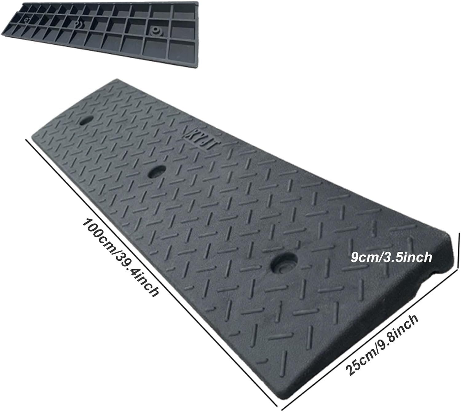 Gumowa rampa krawężnikowa, próg, rampa dla wózków inwalidzkich, skuterów/stopni dla osób niepełnosprawnych(9cm/3.5inch)