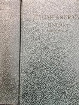 Hardcover Italian-American History, vol 1 Book