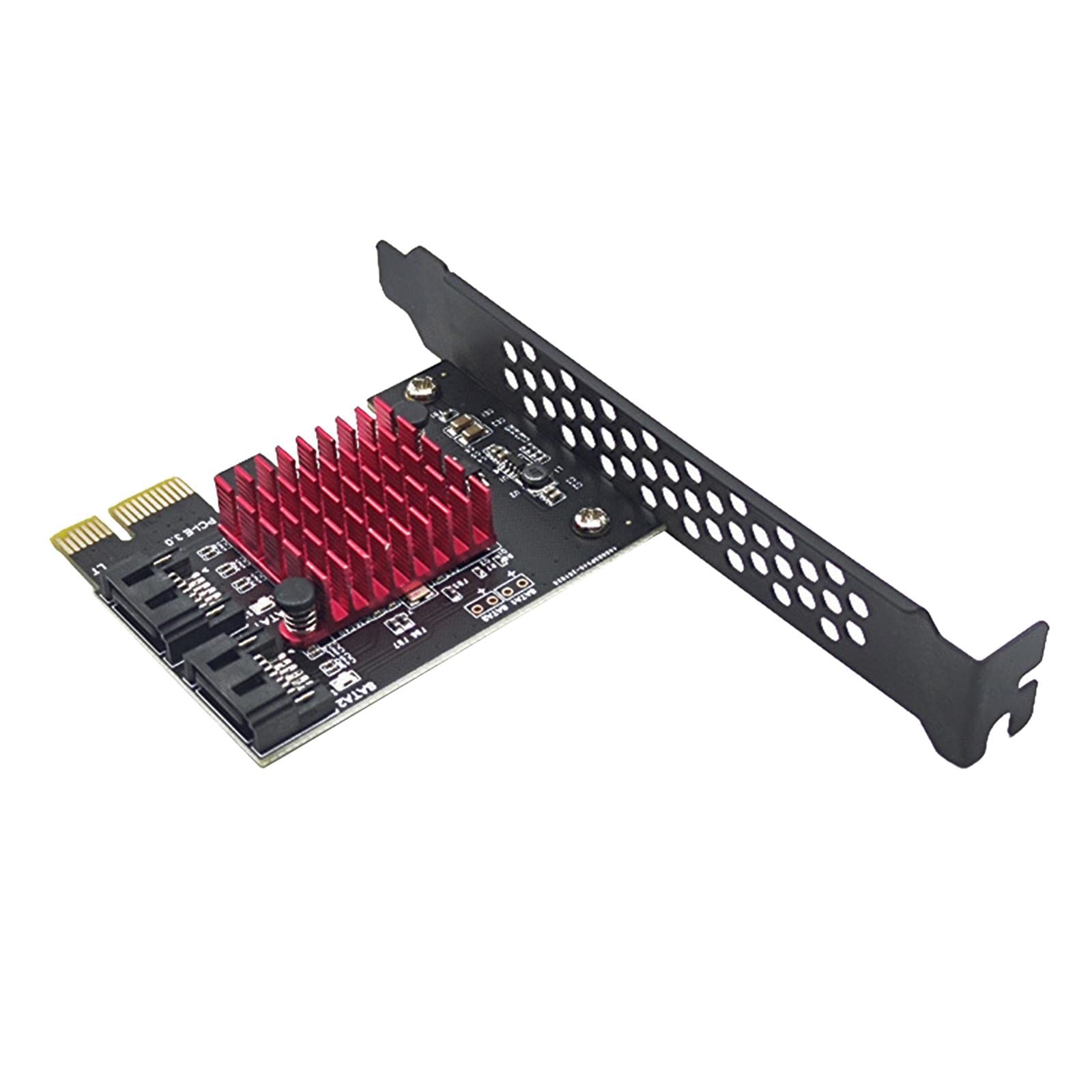 CALANDIS Pci-Express 2 Ports Card Jmb582 Replacement for HDD Ssd Computers Pc Black-image-21