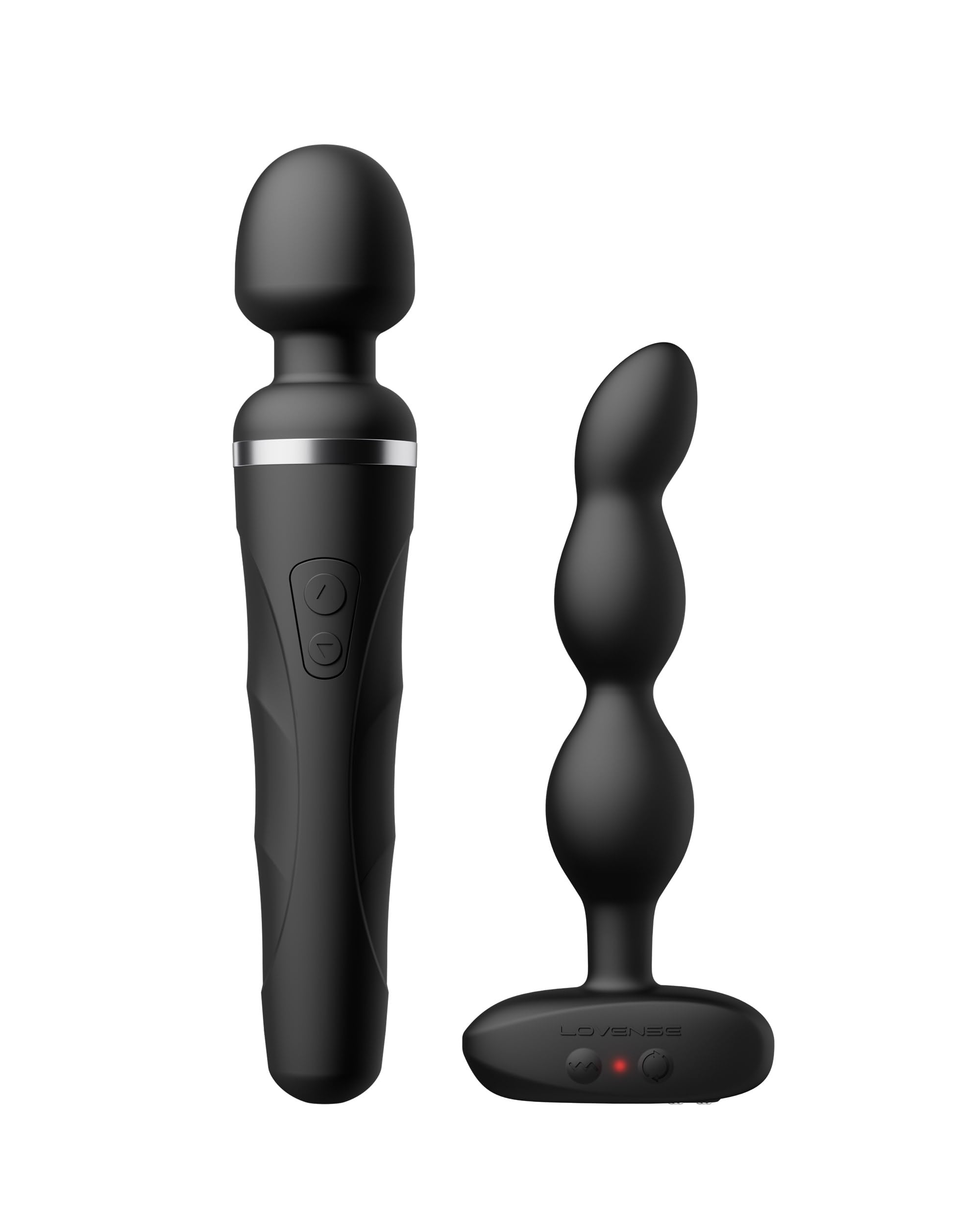 LOVENSE Domi 2 + Ridge, Wand Vibromasseur et Perles Anales Rotatives App