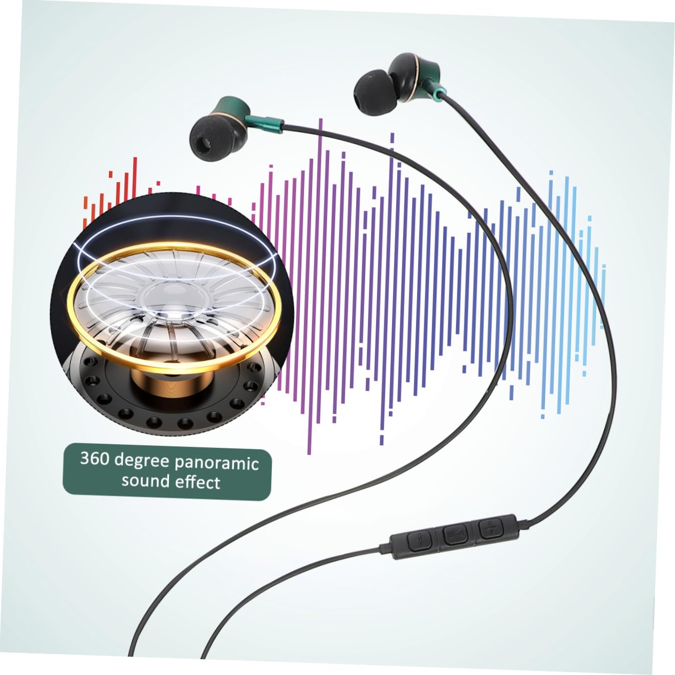Mikikit 4pezzi Cuffie In-ear Usb Type-c Microfono Cancellazione Per Smartphone e Tablet Audio Stereo e Comfort Duraturo