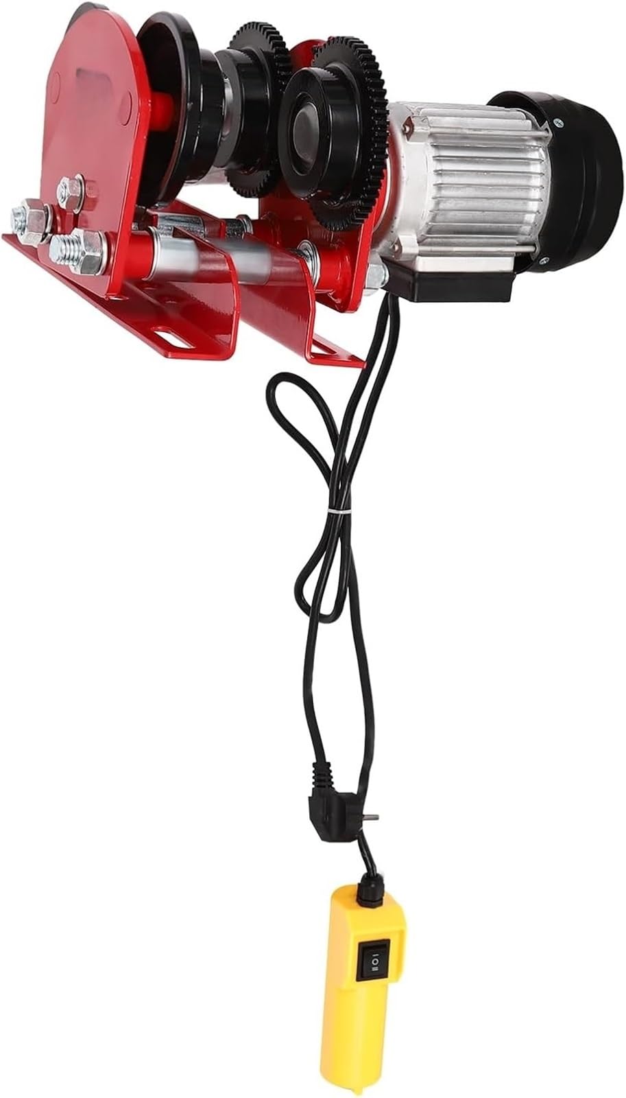 Polipasto Eléctrico Polipasto Eléctrico Del Torno 1T Polea Motor De Elevación Carga 370 W Ancho Ajustable 68-120 Cm
