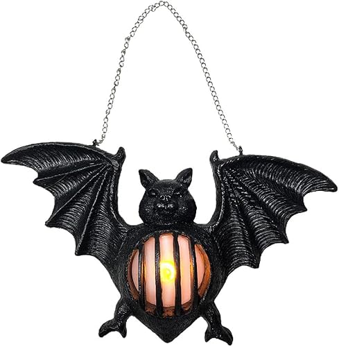 TOPINCN Farol de Halloween, linterna LED de Halloween, linterna colgante sin llama para decoración de fiesta de Halloween (#1)
