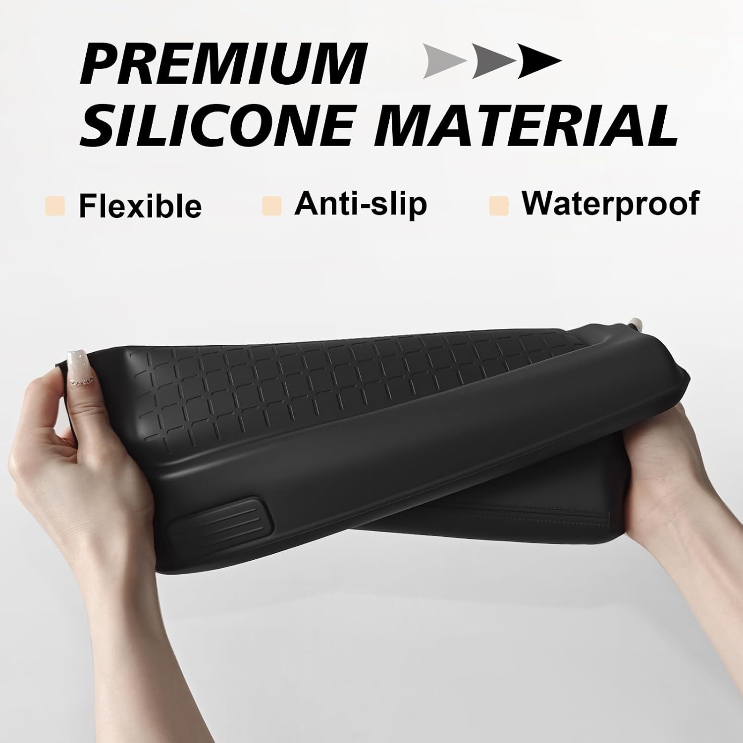 Muslogy Armrest Cover for 2026 2027 Toyota RAV4, Silicone Regular Thick image 2