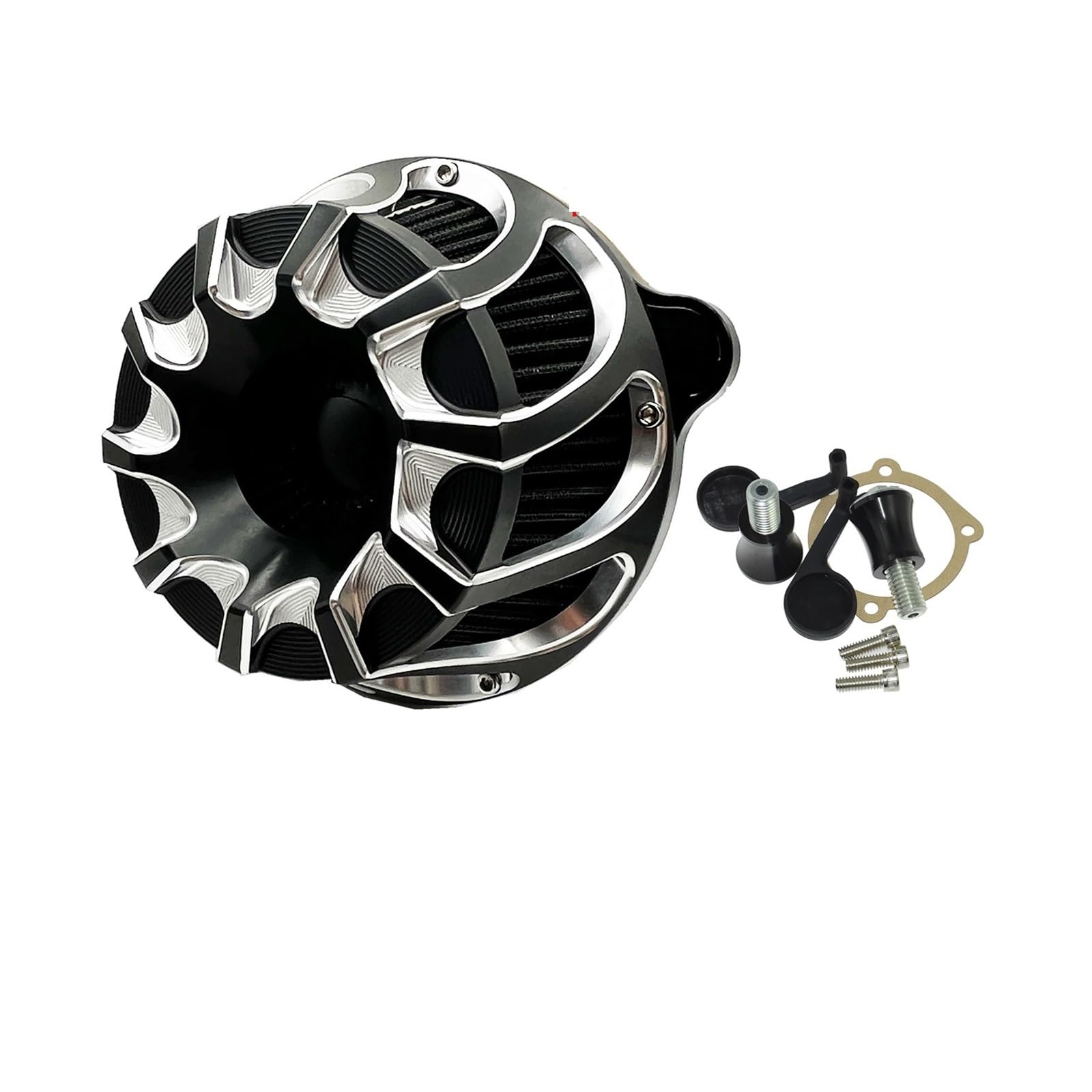 Filtr Powietrza Pasuje do motocykla Harley Touring Electra Road Glide Softail Fatboy Dyna Sportster. Wycinany CNC środek czyszczenia filtra wlotowego powietrza(B)