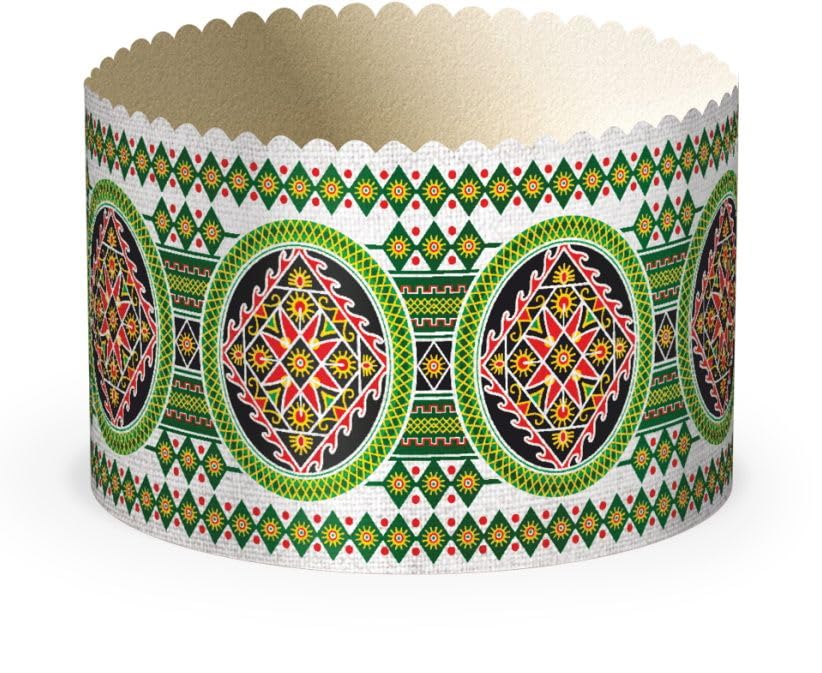 Molde para hornear panettoni, Kulich, Paskha, 12 unidades (diámetro 13 cm)