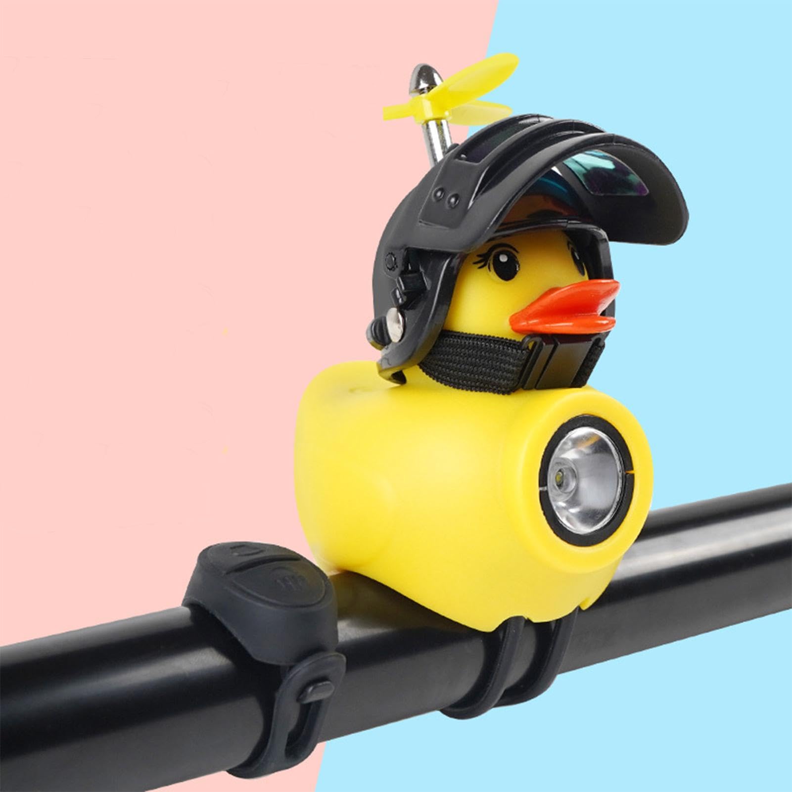 I -Casque De Vélo En Forme De Petit Canard Jaune Brillant, Design De Dessin Animé, Cloches D