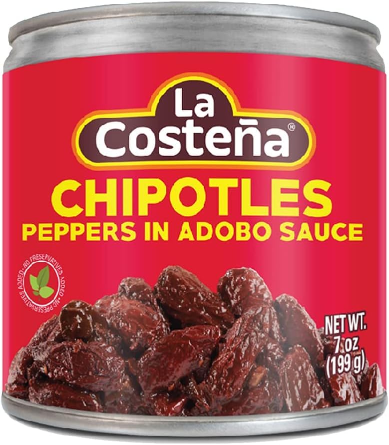 Pack 3 Chipotles Adobados La Costeña 200 g c/u | Chipotle Peppers in Adobo | Chiles Ahumados Picantes | Ahorro por Pack Familiar | Ideal para Empresas | B2B