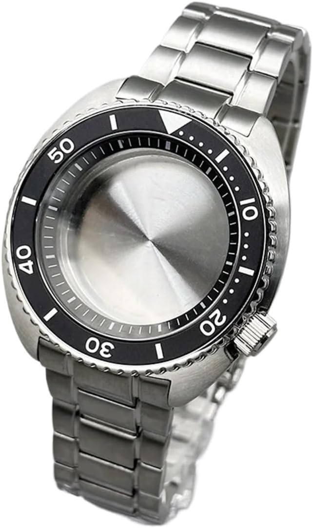 Mod 6105 Case with Sapphire Crystal Glass - 28.5mm Watch Dial Compatible with NH35 NH36 7S26 4R Movement