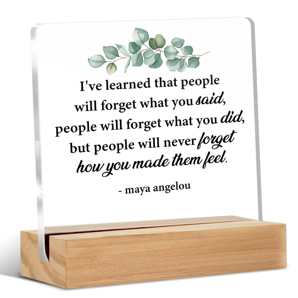 Inspirational Motivational Gifts for Men Women, Encouragement Gifts for Nurse Coworkers Teacher Boss Friends, Positive Acrylic Sign Keepsake