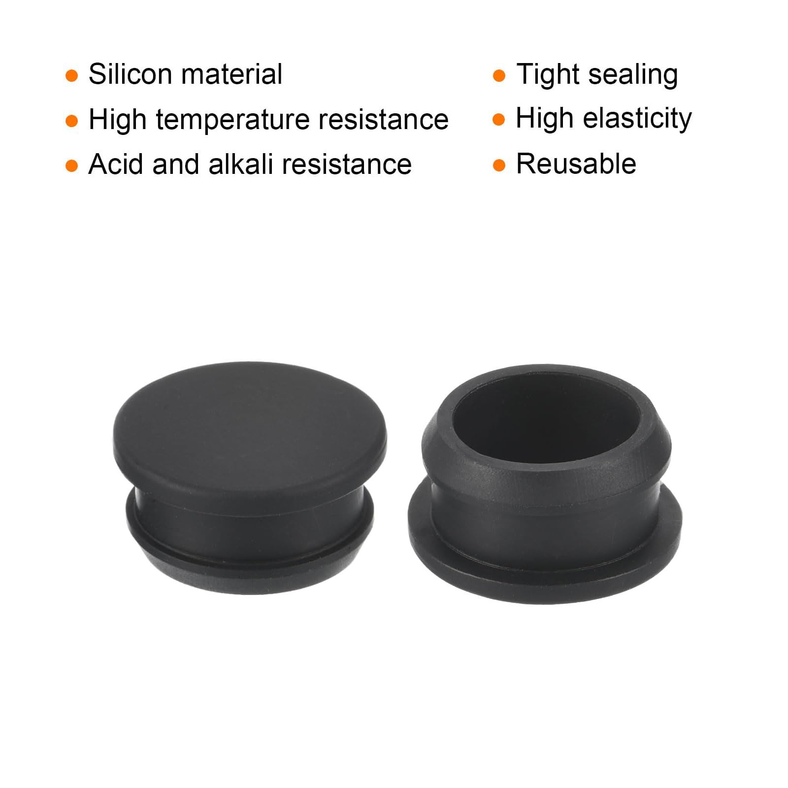 TA-VIGOR 6Pcs Silicone Snap in Locking Hole Plugs, 23mm Diameter Hole Stoppers - Image 3