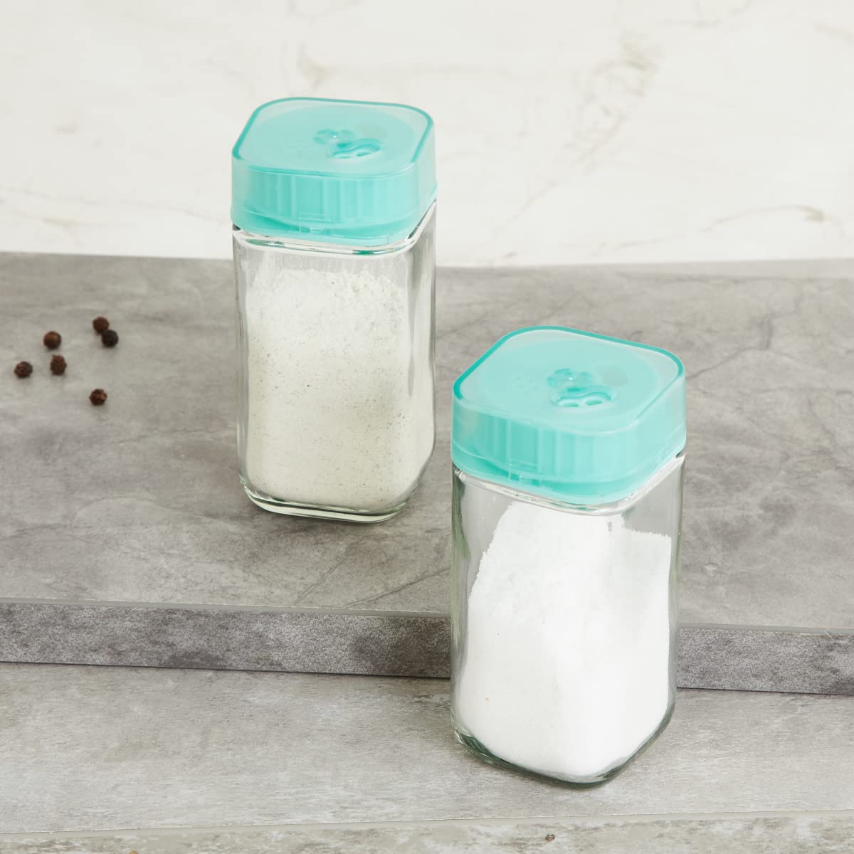 Home Centre Pamolive Glass Spice Storage Bottle -100ml - Set of 2